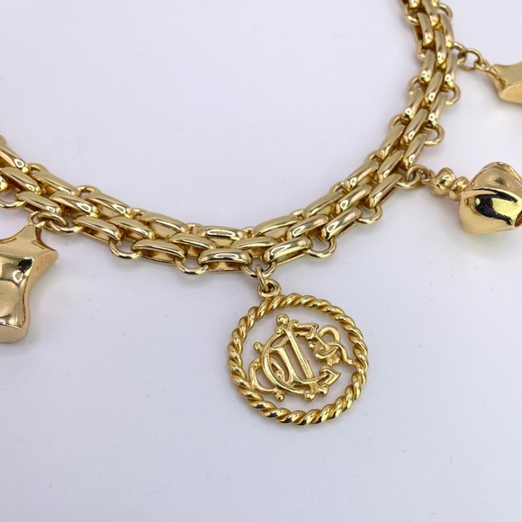 Vintage Gold Toned Charms Necklace - Picture 2 of 4